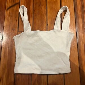 Abercrombie & Fitch white crop tank top size small